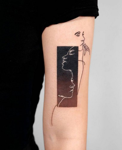 black and white tattoo - tattoo blog