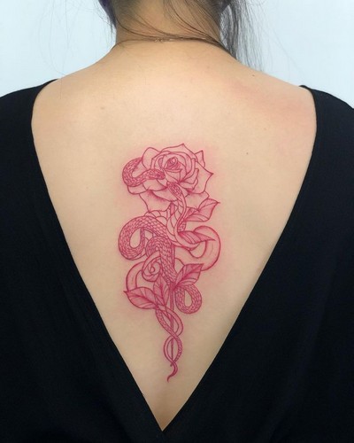 red ink tattoo - tattoo blog