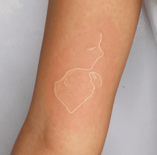 white ink tattoo - tattoo blog